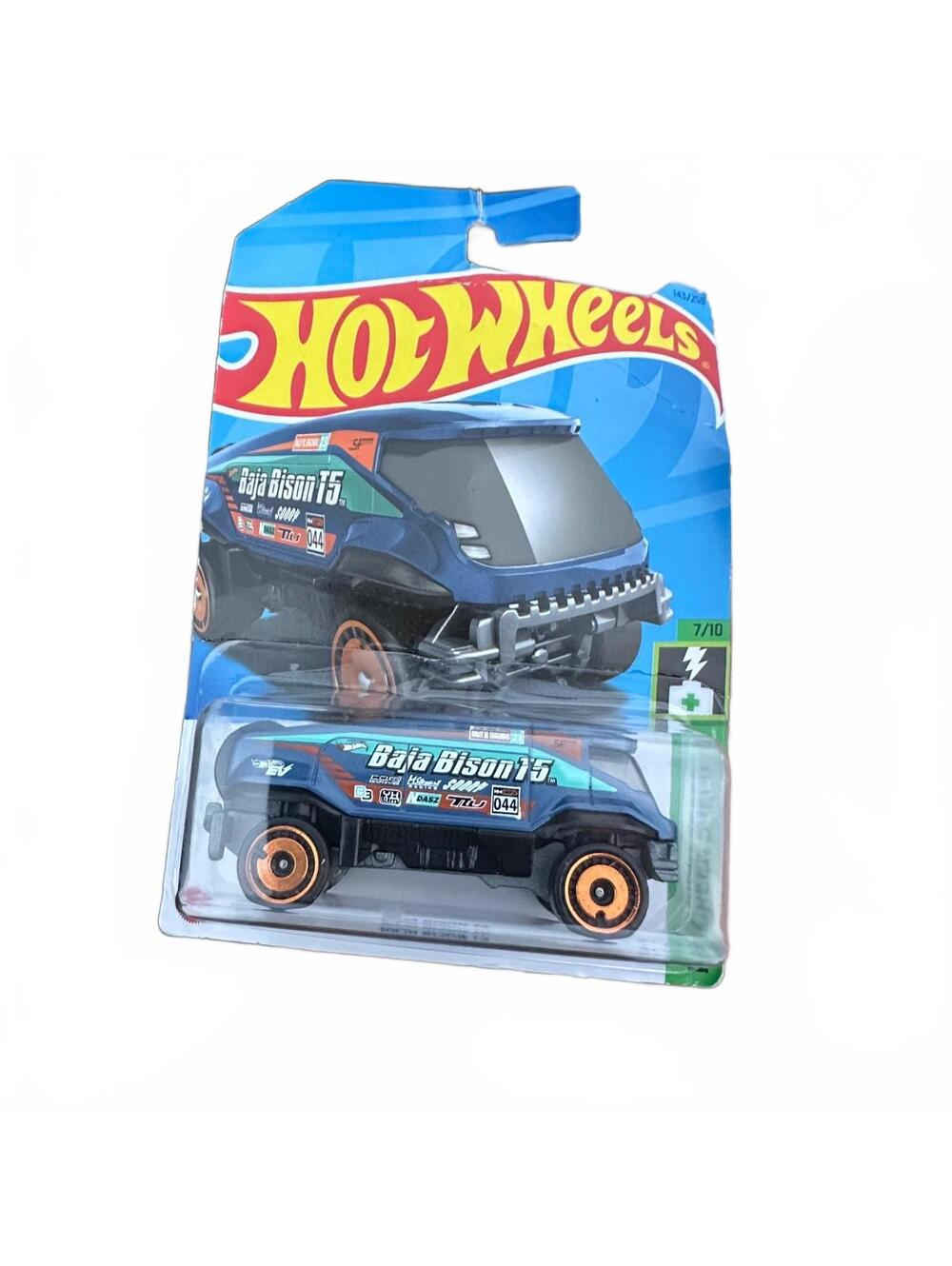 2023 Hot Wheels Baja Bison T5 BLUE 143/250 HW Green Speed #7/10